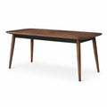 Mesa de comedor de madera de nogal 150x90x75 cm