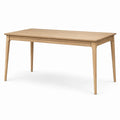 Mesa de comedor de madera de roble 150x90x75 cm
