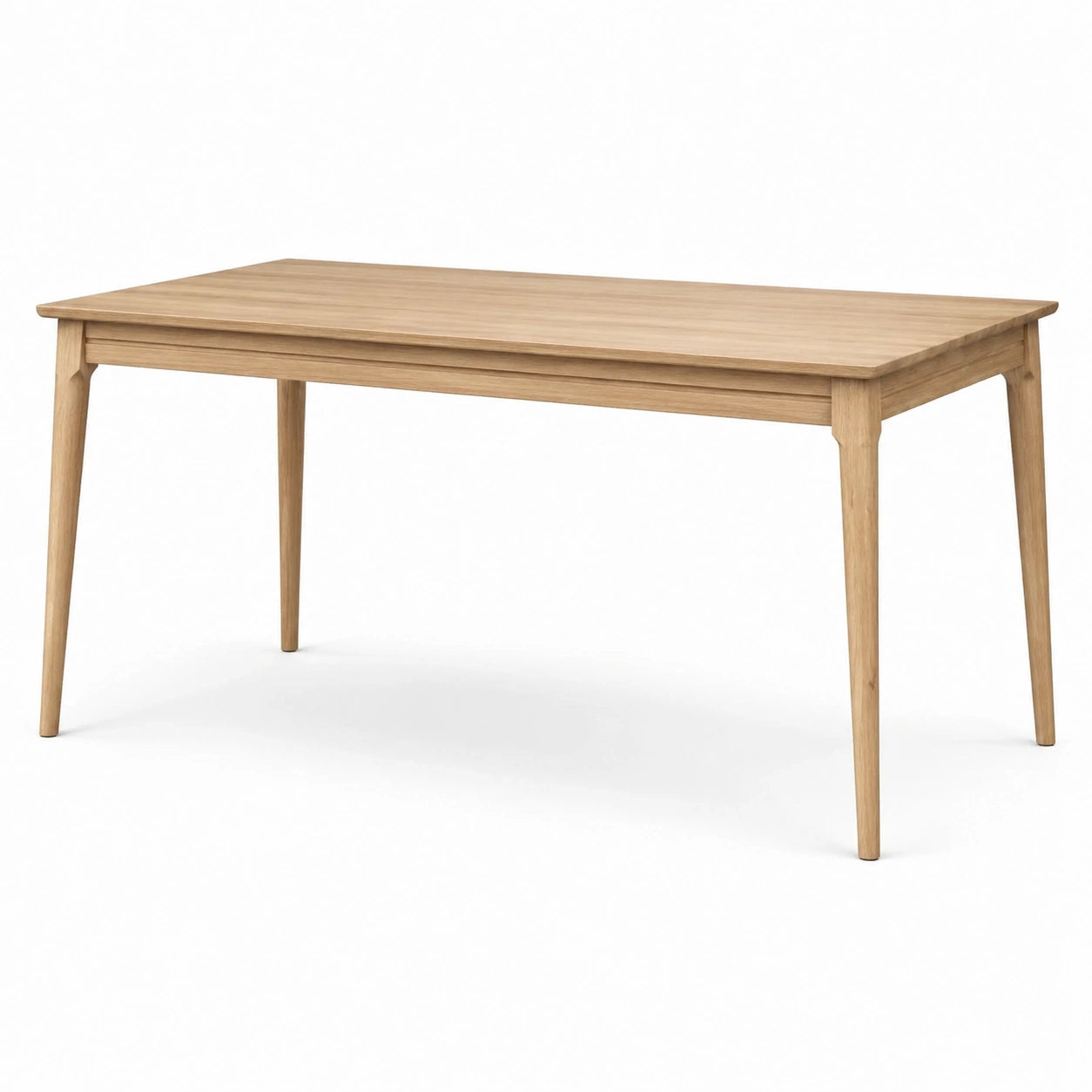 Mesa de comedor de madera de roble 150x90x75 cm